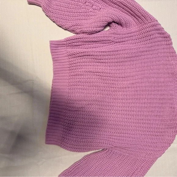 BP Lavender Cable Knit Sweater - Picture 4 of 7